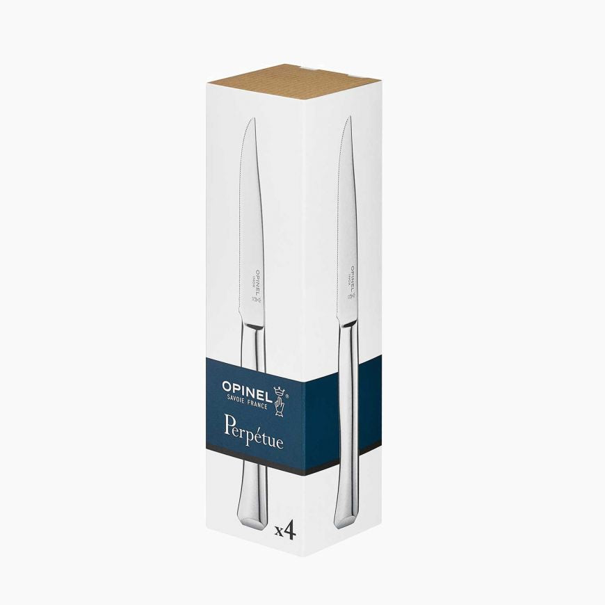 Boîte de 4 couteaux de table inox Perpétue - Opinel