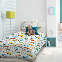 Lot Housse de Couette + 1 Taie Sur le Chantier multicolore - Garnier-Thiebaut
