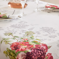 Nappe Banquet floral blanc - Garnier-Thiebaut