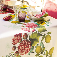 Serviette de table Citrons de Menton romance - Garnier-Thiebaut