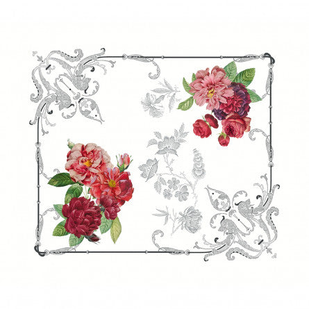 Set de table Banquet floral blanc - Garnier-Thiebaut