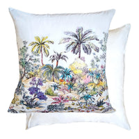 Taie d'oreiller Oasis blanc - Garnier-Thiebaut