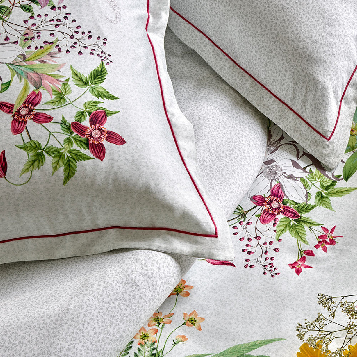 Drap Plat Clématites printemps - Garnier-Thiebaut