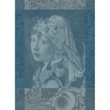 Torchon Femme à la perle bleu - Garnier-Thiebaut