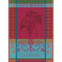 Torchon Les raisins lie de vin - Garnier-Thiebaut