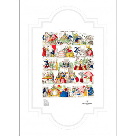 Torchon Image crinoline vintage - Garnier-Thiebaut