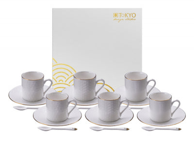 Set à expresso 18 pièces Nippon White - Tokyo Design Studio