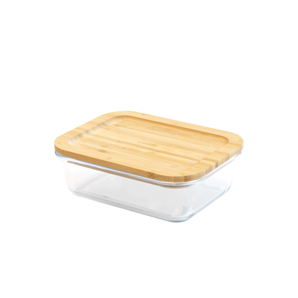 Lunch Box Verre et Bambou avec Couverts 1 L Pebbly - ,  Achat, Vente
