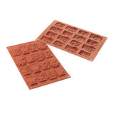 Moule à chocolat "X'MAS CHOCO TAGS" en silicone - SILIKOMART
