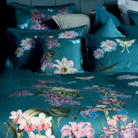 Housse de Couette Iris canard - Garnier-Thiebaut