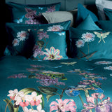 Housse de Couette Iris canard - Garnier-Thiebaut